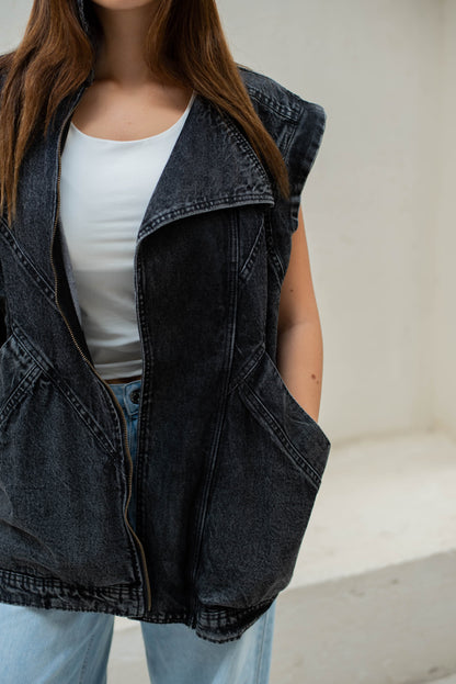 BLK DENIM VEST