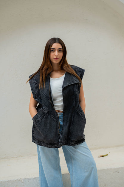 BLK DENIM VEST