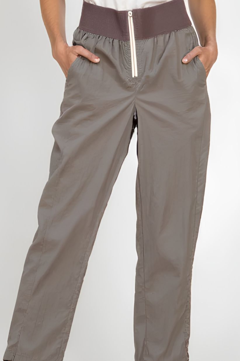 HIGHWAIST ZIP PANTS